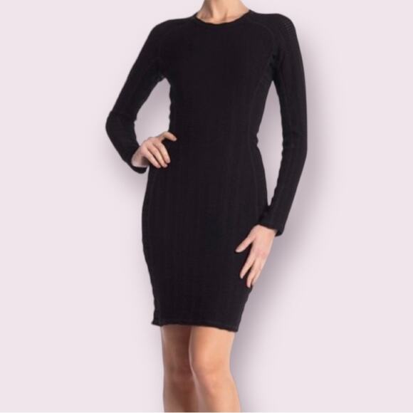 Rag & Bone Black Textured Knit Dress - Size XS - Picture 6 of 7